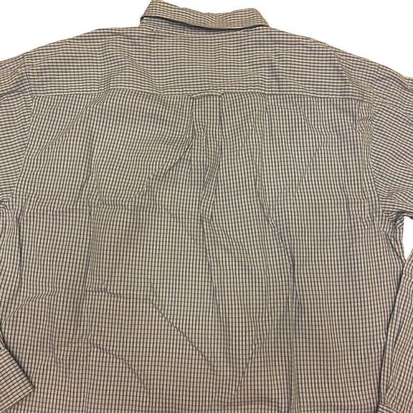 American Eagle Outfitters AEO Long Sleeve Button Down Blue and White Plaid Shirt - Picture 9 of 13